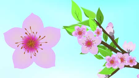 藤の花のイラスト 無料で使える綺麗な花の素材 チコデザ