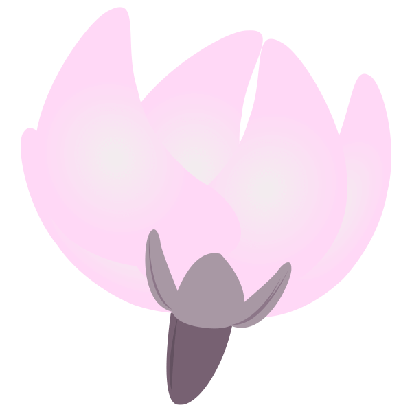 桃の花のつぼみのイラスト