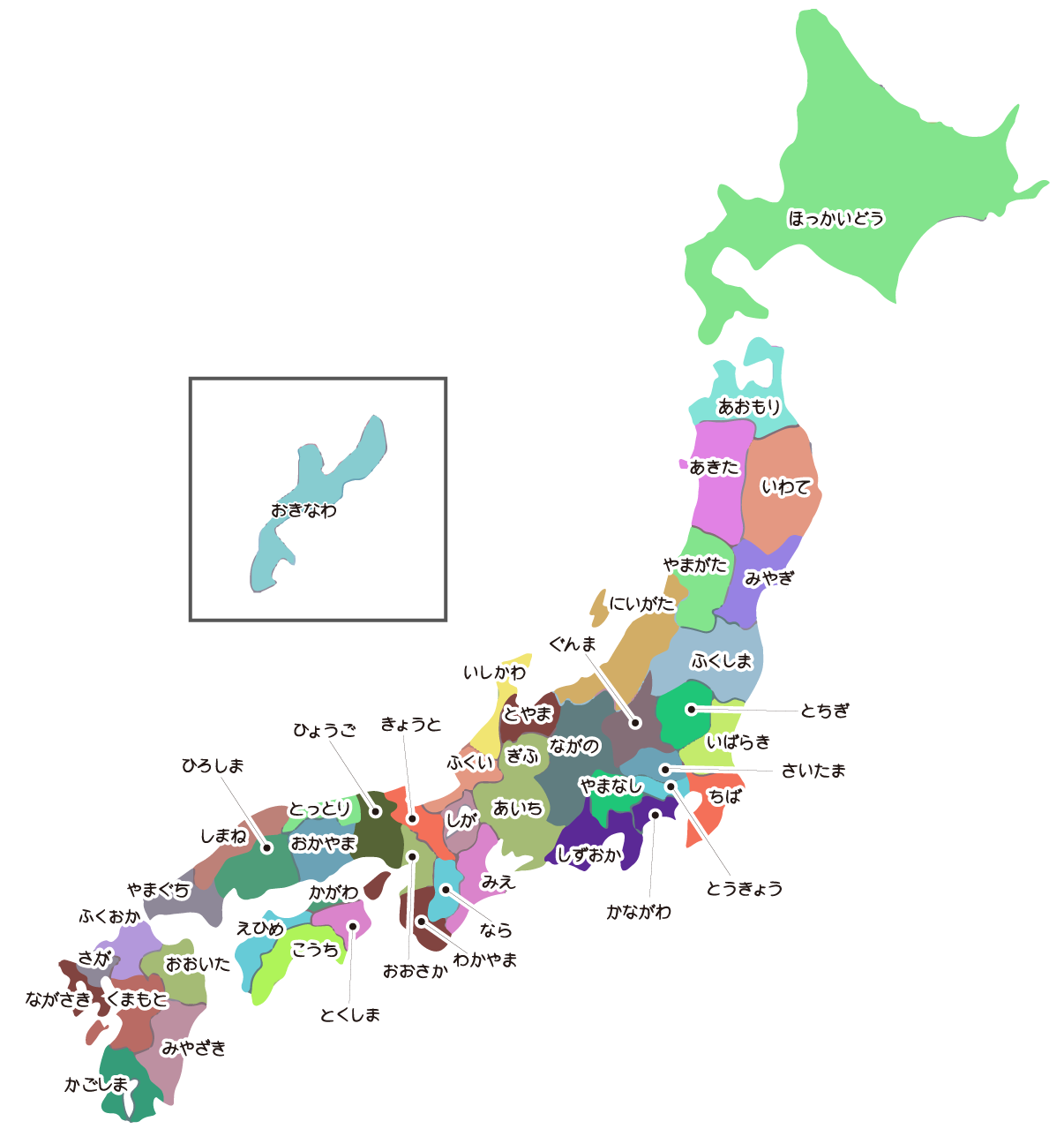 ベスト 沖縄 地図 イラスト かわいい