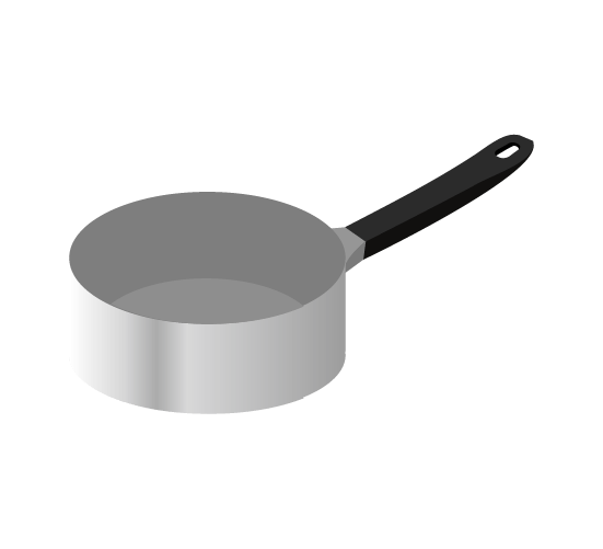 片手鍋のイラスト2