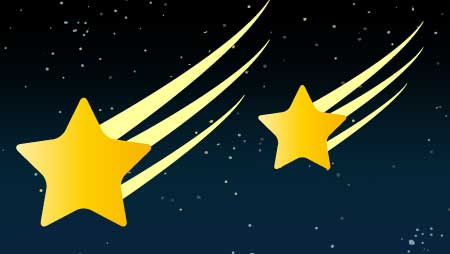 星イラスト キラキラ光る空の装飾デザイン素材集 チコデザ