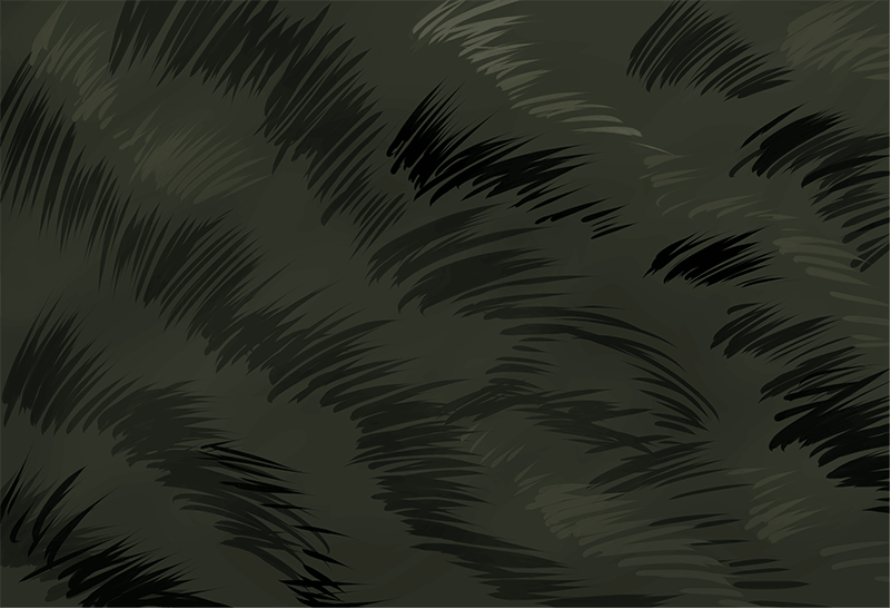 サバトラ系毛並み背景フレームのイラスト