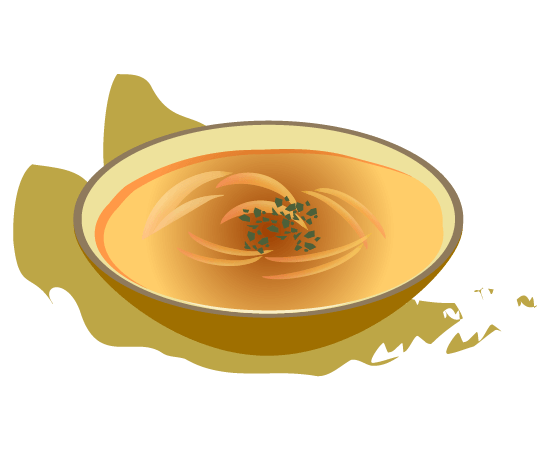オニオンスープの挿絵