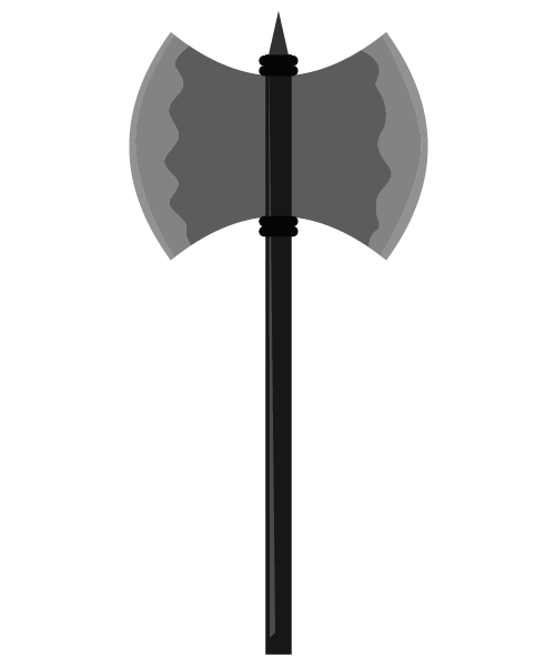 闇の斧のイラスト