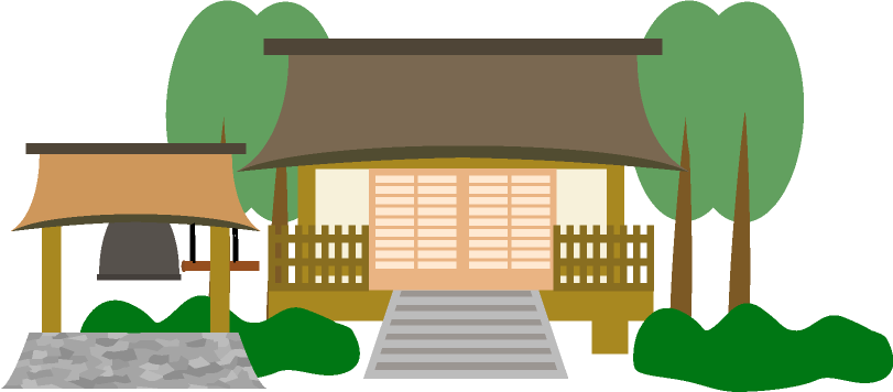 お寺の無料イラスト 日本の建物イラスト素材 チコデザ