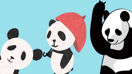 可愛いレッサーパンダのイラスト おもしろ動物素材 チコデザ