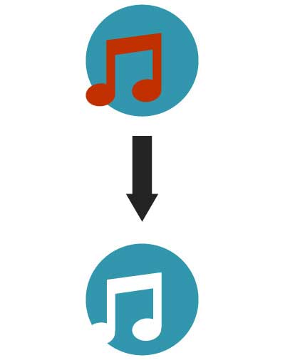 パスファインダーを前面オブジェクトで型抜きを実行した図