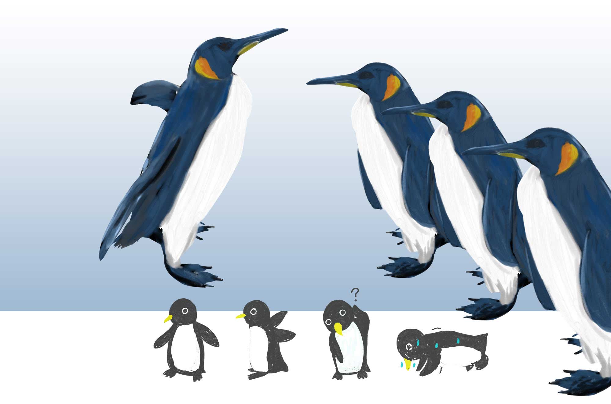 ペンギンイラスト 可愛いさ満点 最もクールな動物素材 チコデザ