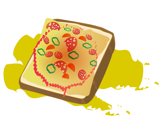 ピザトーストの挿絵