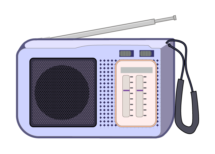 シンプルラジオのイラスト