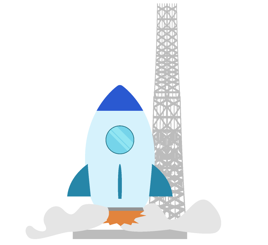 ロケットの無料イラスト 宇宙の乗り物素材 チコデザ