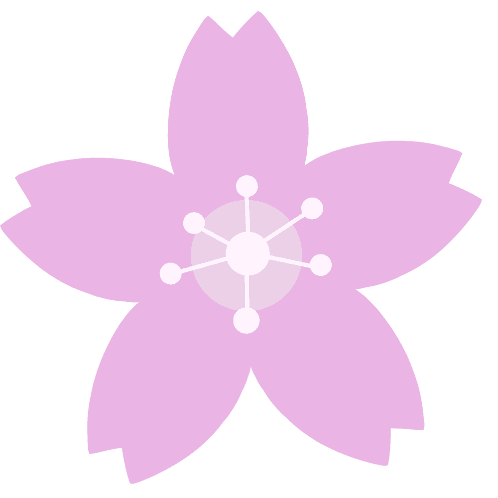 シンプルな桜の花のイラスト2