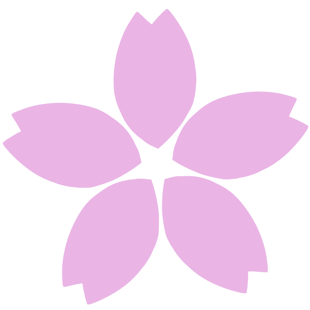 シンプルな桜の花のイラスト3