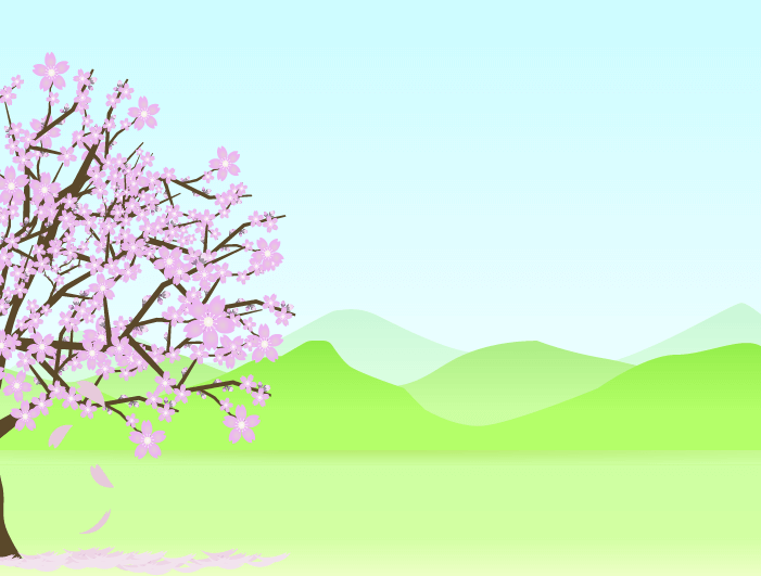 ンプルな桜の背景のイラスト