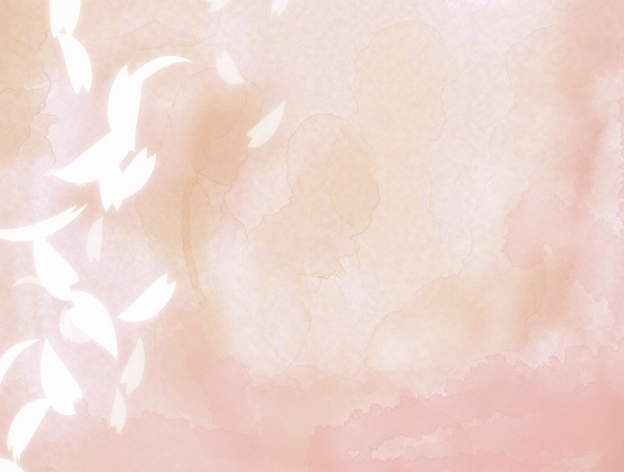 手書き水彩の桜背景(ぼんやり)のイラスト