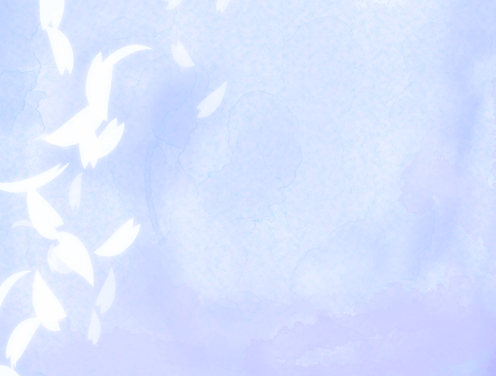 手書き水彩の桜背景(青)のイラスト