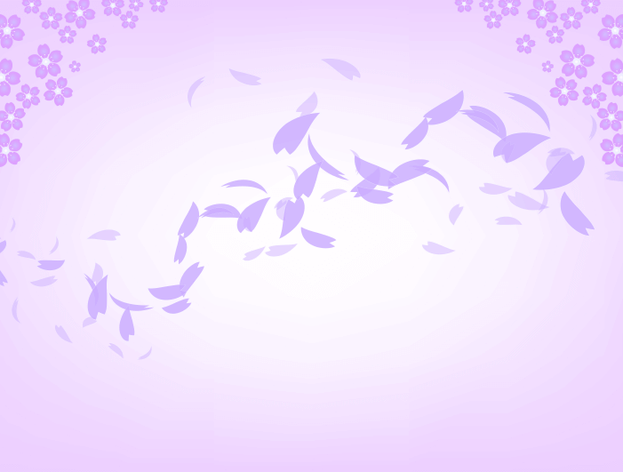 桜乱舞背景(薄紫)のイラスト
