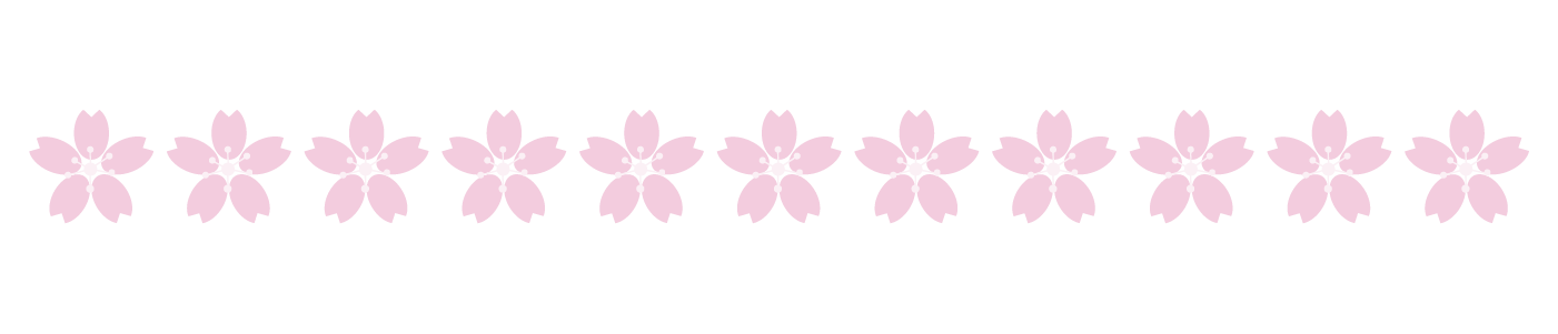 桜のシンプルラインのイラスト2