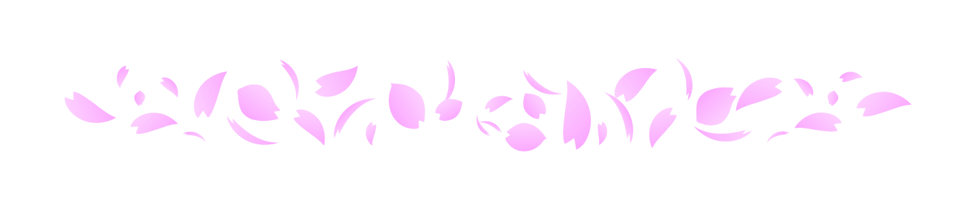 桜のライン(シンプル)のイラスト