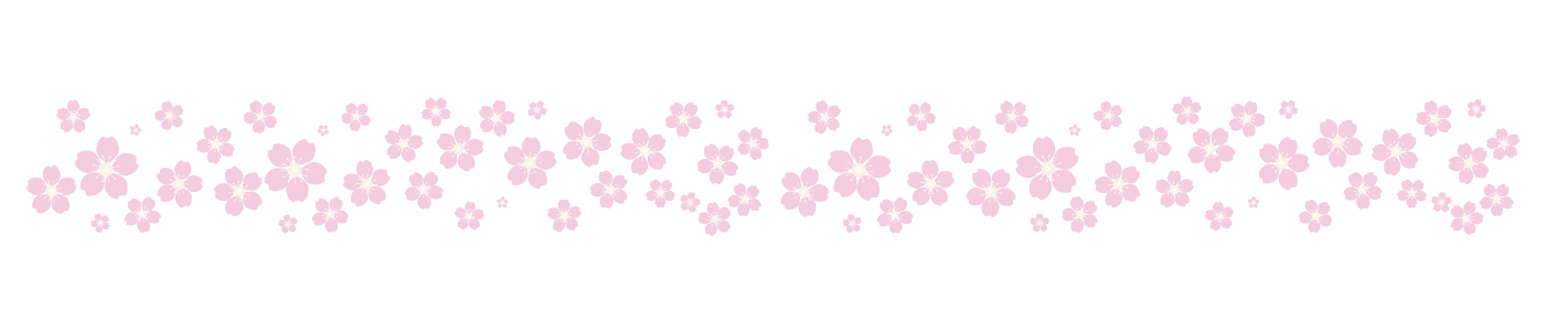 桜のシンプルラインのイラスト