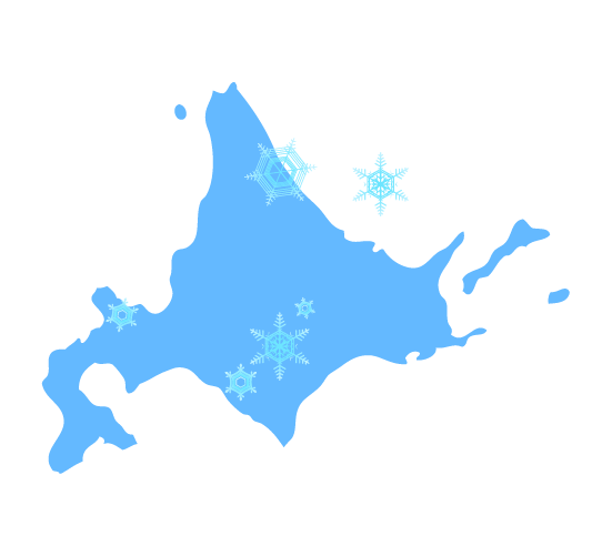 寒い地域北海道のイラスト