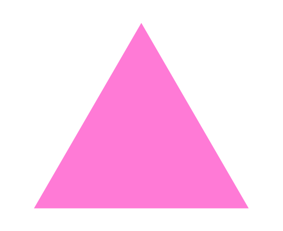 三角(ピンク)のイラスト