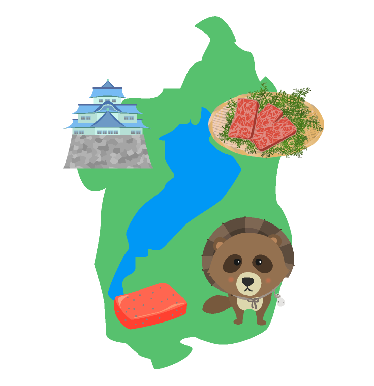 滋賀のイラスト - 琵琶湖や地形マップの無料素材 - チコデザ