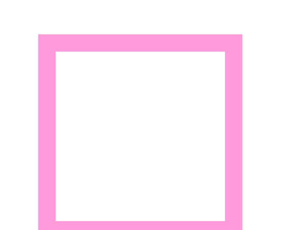 四角枠(ピンク)のイラスト