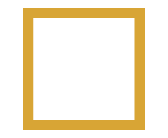 四角枠(金)のイラスト