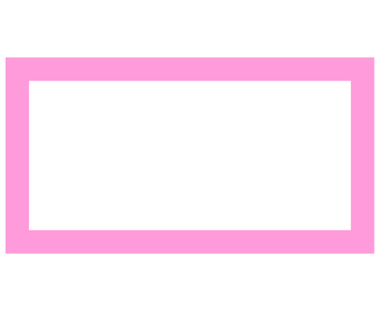 長方形枠(ピンク)のイラスト