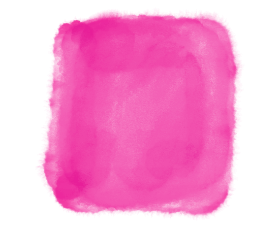 水彩四角(ピンク)のイラスト