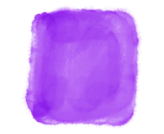 水彩四角(紫)のイラスト