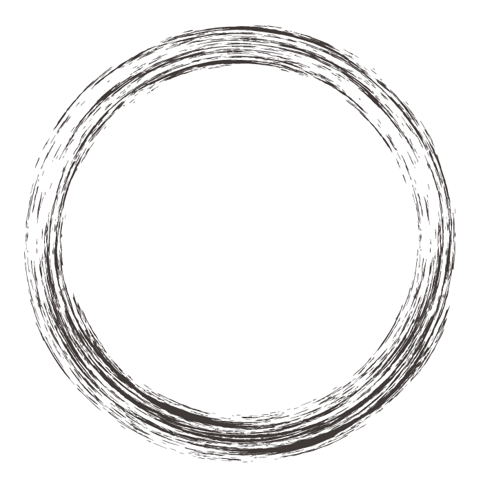 シンプルな円形フレームのイラスト4