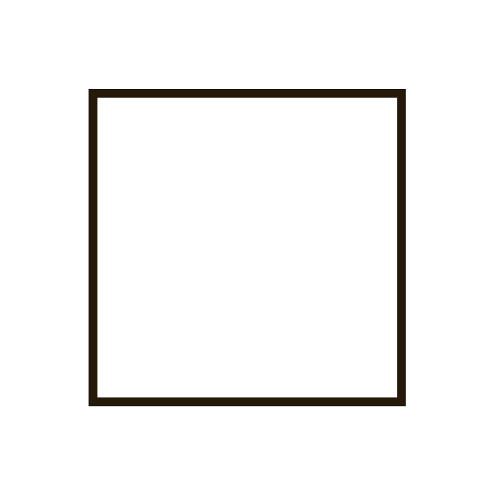 シンプルな正方形フレームのイラスト1