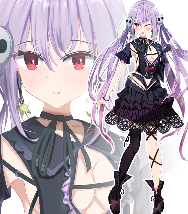 ゴスロリドレスの可愛い女の子