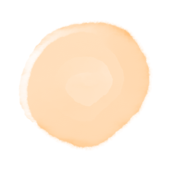 水彩円(オレンジ)のイラスト