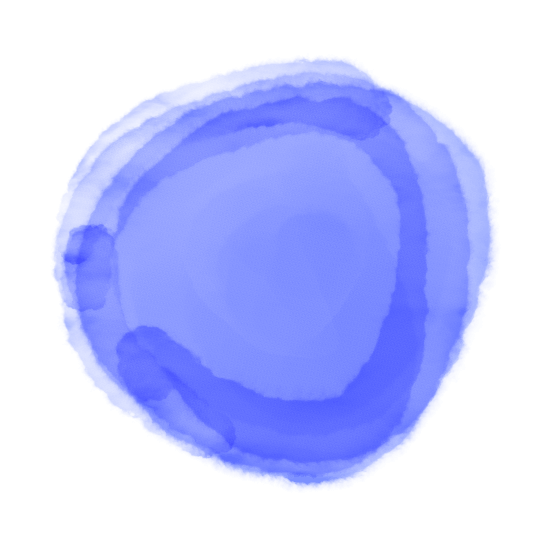 水彩円(紺)のイラスト