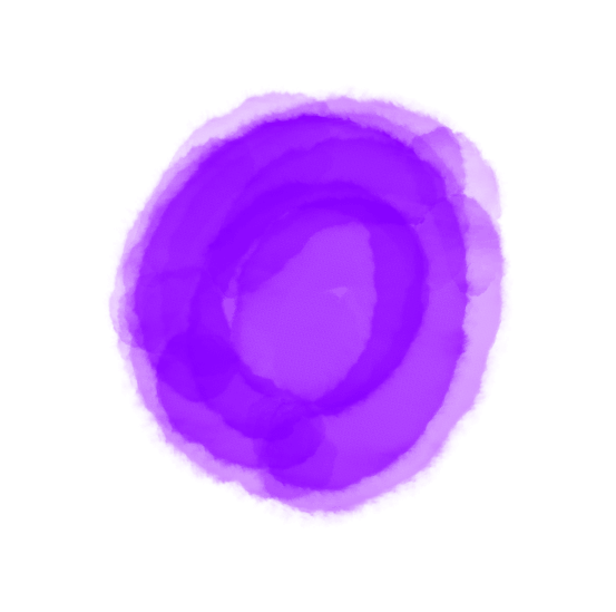 水彩円(紫)のイラスト