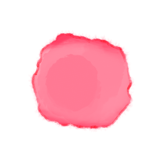水彩円(赤)のイラスト
