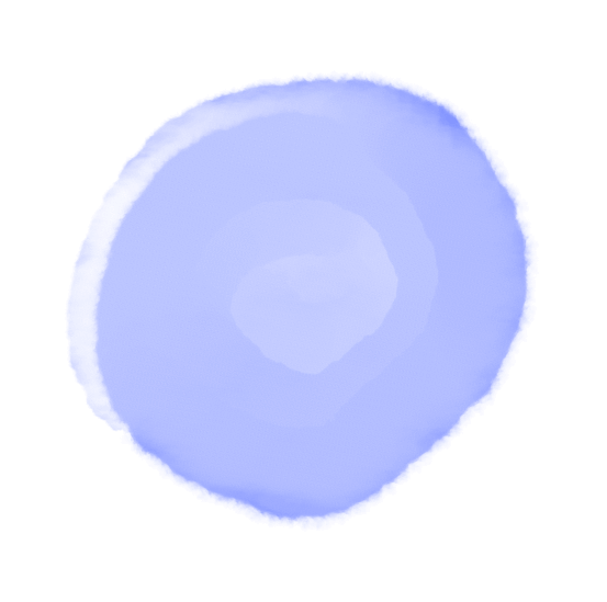 水彩円(薄い青)のイラスト