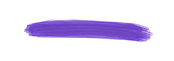水彩ブラシ(紫)のイラスト