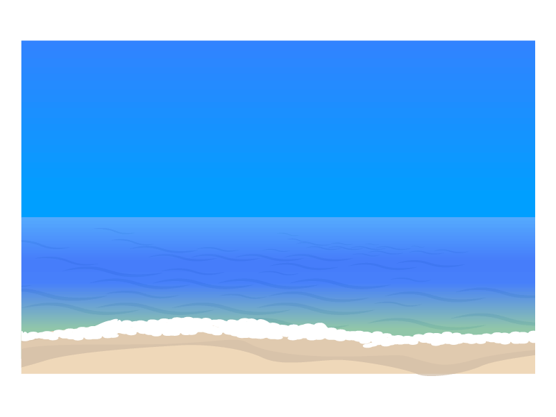 砂浜のイラスト2