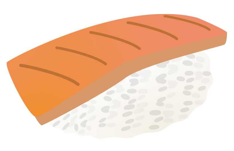 寿司のフリーイラスト 各ねた一覧和食の食べ物素材 チコデザ