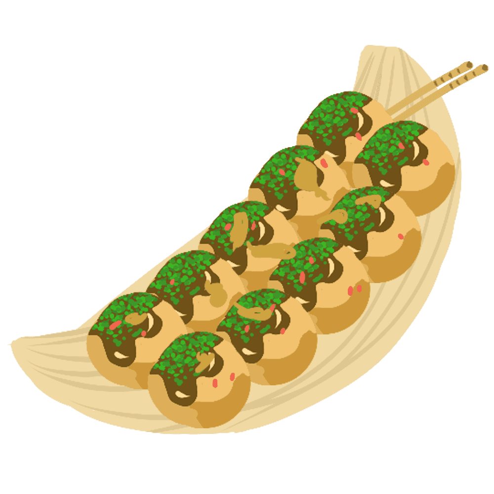 たこ焼きのイラスト