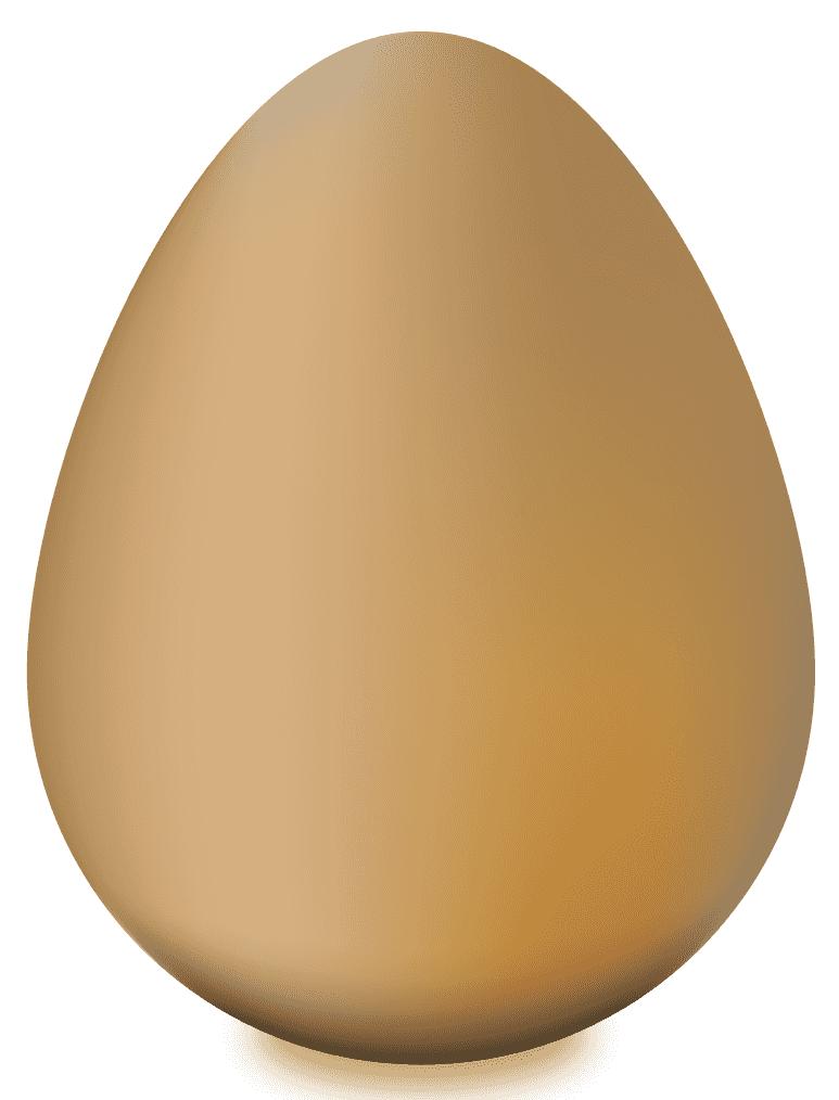 茶色の卵のイラスト