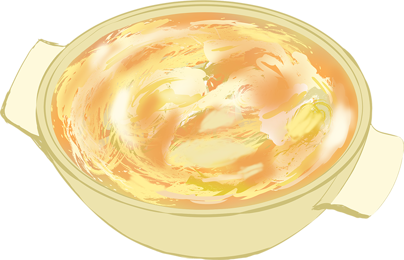 卵スープのイラスト