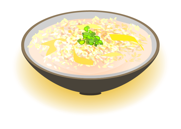 卵雑炊の挿絵