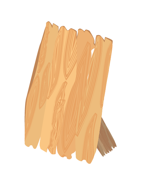 木の板のイラスト