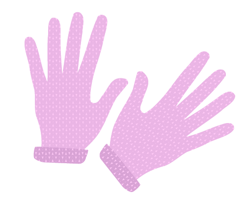 手袋(かわいい)のイラスト