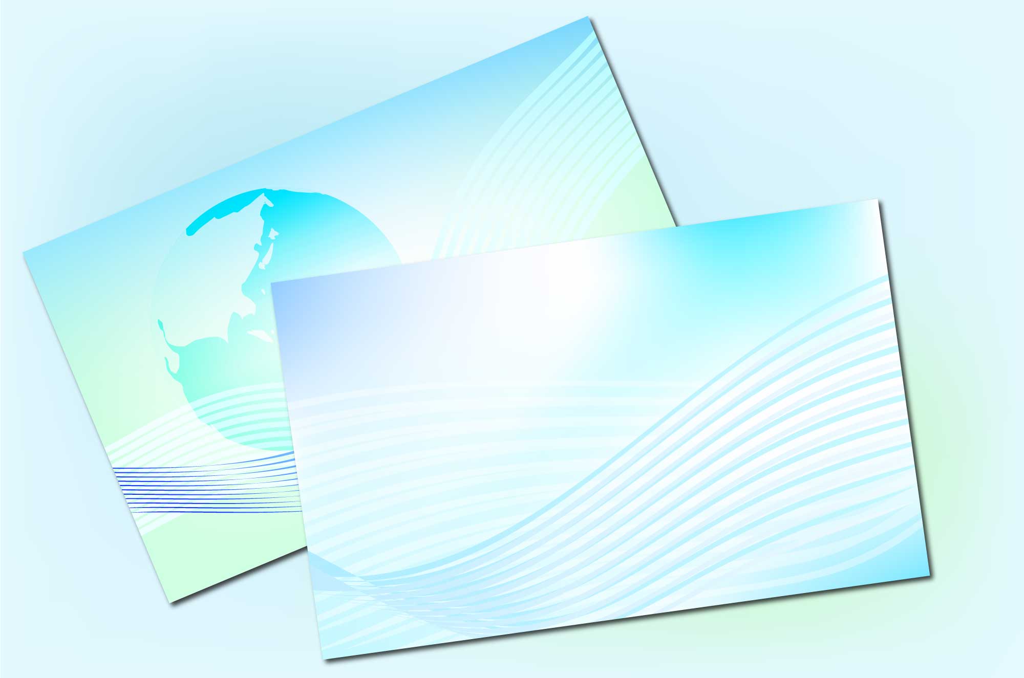 地球とエコの背景のフリーイラスト素材 チコデザ